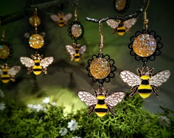 Wild bee earrings (stainless steel)