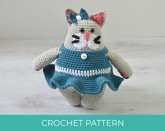 Crochet Pattern | Amigurumi Betty Cat, Crochet Cat, PDF
