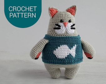 Amigurumi Crochet Pattern | Oscar Cat | Crochet Cat | PDF