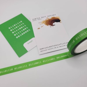 nieuwsgierig! washi-tape | binaire code