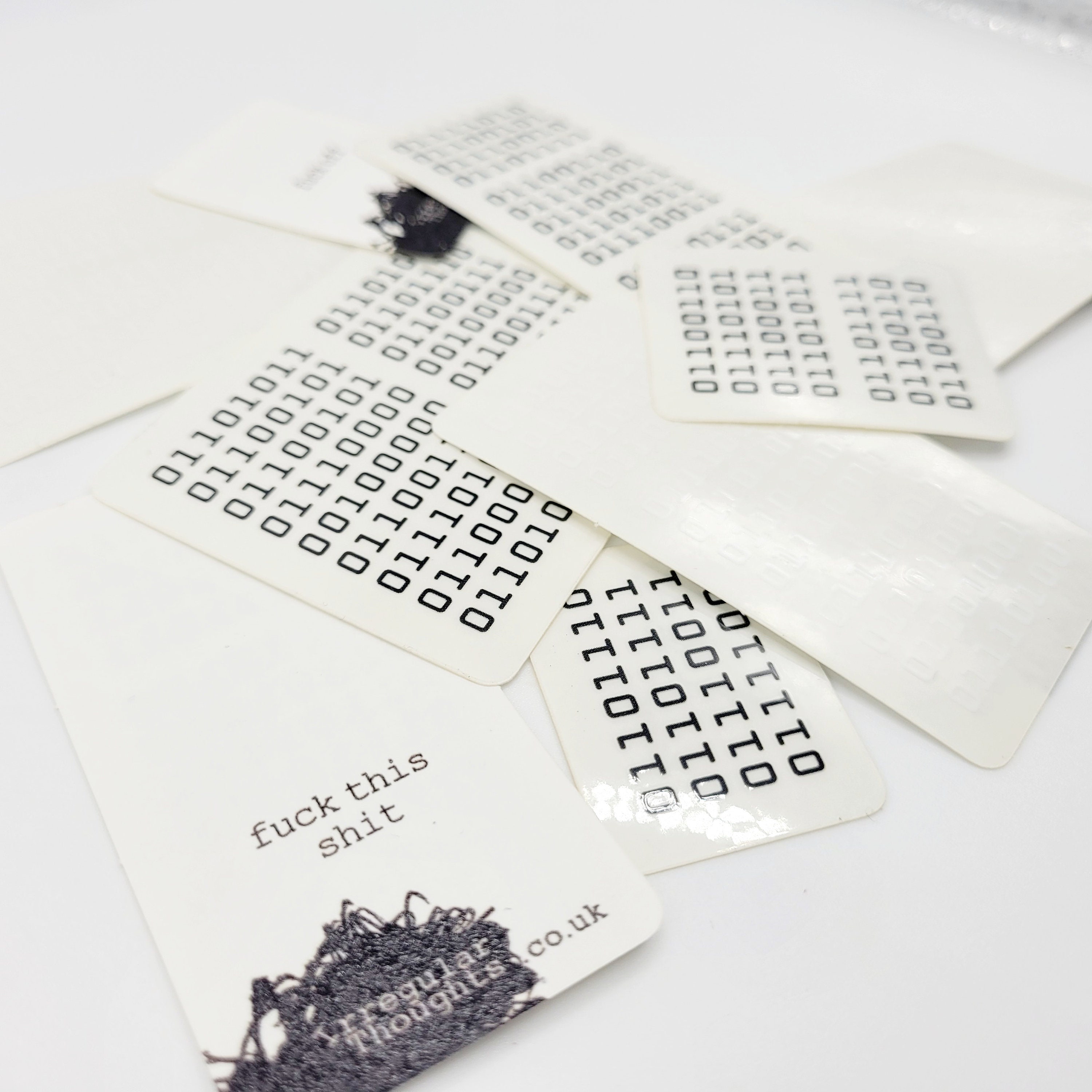 Fuck off in Binary Code [2024 Edition] | Transparent Decal | Laptop ...