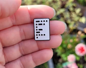 Breathe in morse code | enamel pin badge | panic pins | heart | anxiety