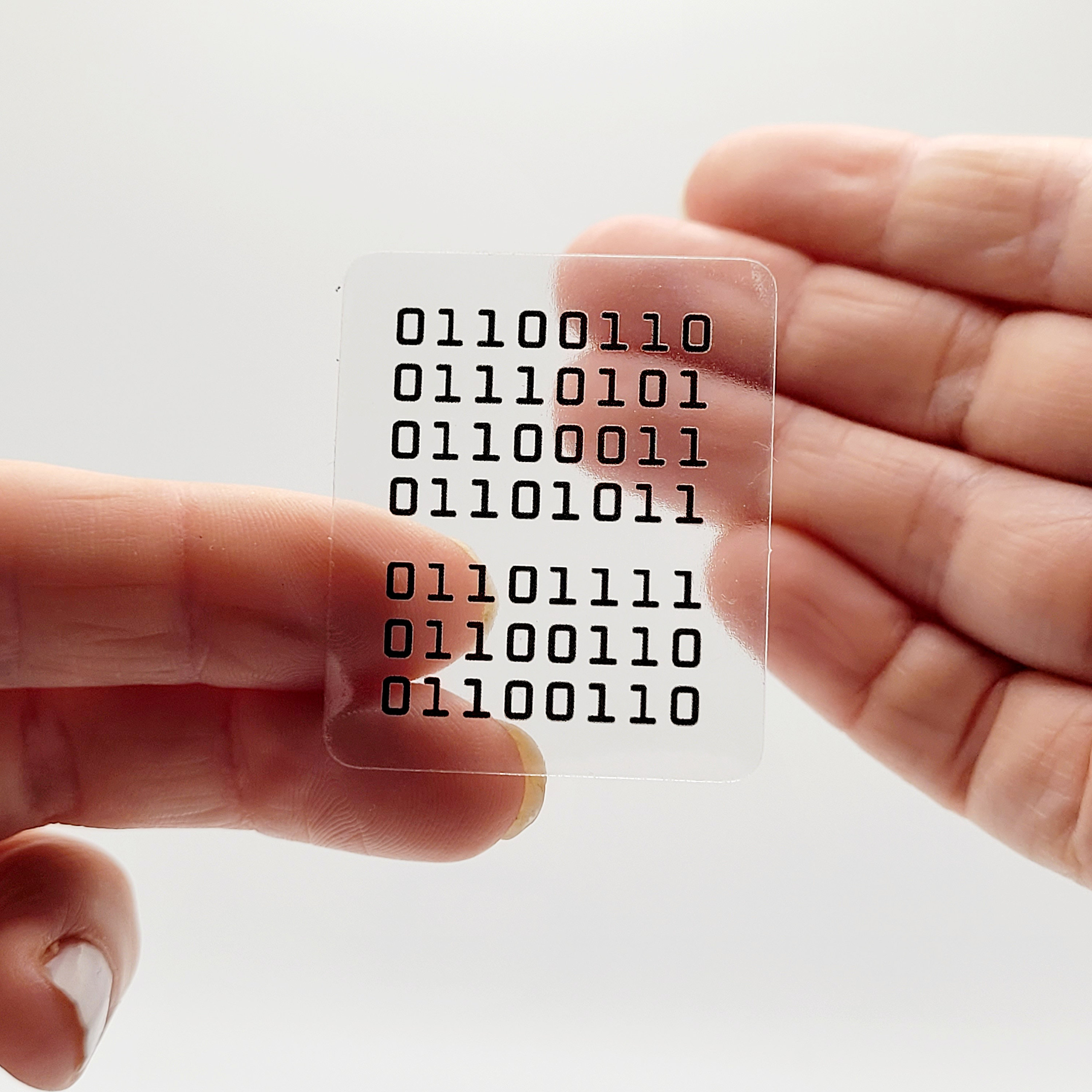Fuck off in Binary Code [2024 Edition] | Transparent Decal | Laptop ...