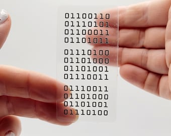 Fuck this shit in binary code [2024 edition] | transparent decal | laptop sticker | programmer humour