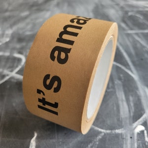 It's amazing! What is it? 50mm x 50m typographical paper packing tape | Helvetica