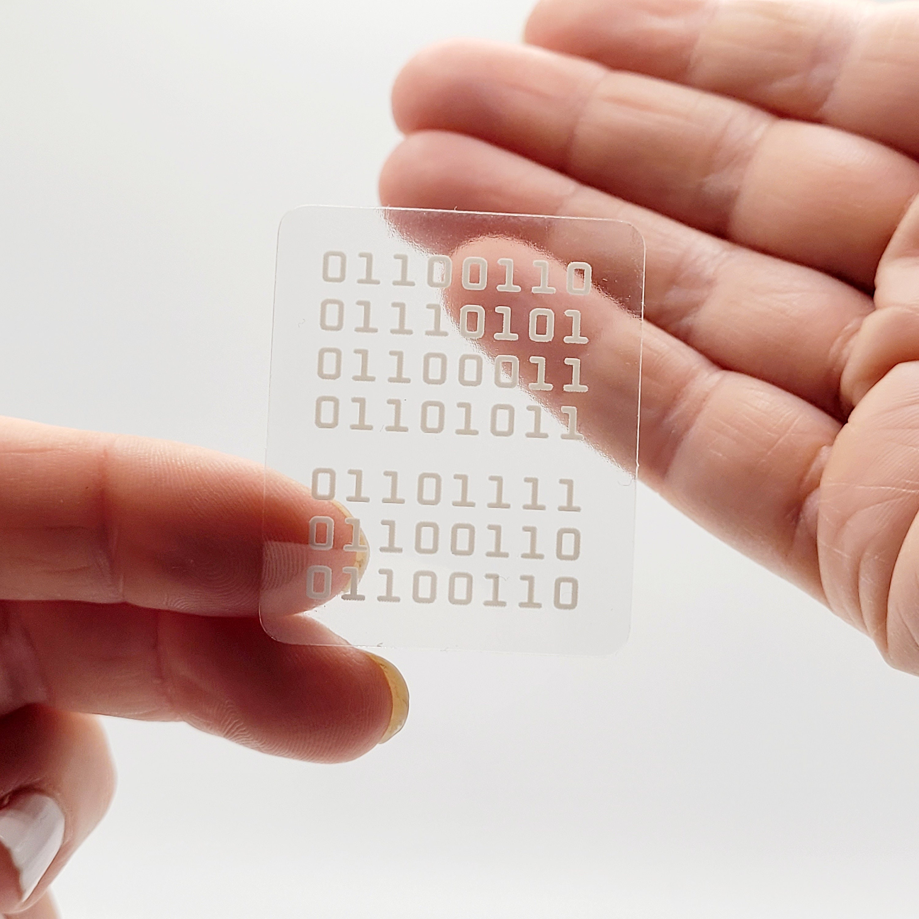 Fuck off in Binary Code [2024 Edition] | Transparent Decal | Laptop ...