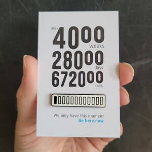 Life Pin | 4000 weeks | enamel pins