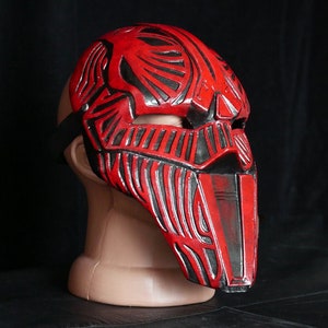 Kotor Sith Acolyte red Mask Helmet, sith mask. Weathered cosplay prop, Polyurethane resin. Cosplay mask.