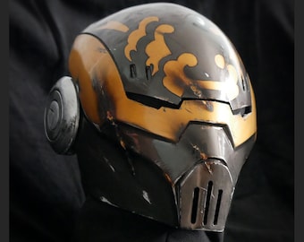 Asajj Ventress Bounty Hunter Helmet Damaged, Wars helmet. Clone Wars, Cosplay helmet. Sith helmet, acolyte, gift.
