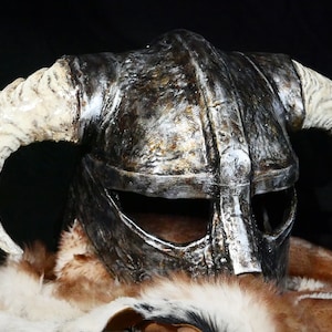 The Elder Scrolls Skyrim helmet. Cosplay helmet. Room decor. Skyrim Weathered cosplay prop, Dovakin collections model, 3d Printed, gift