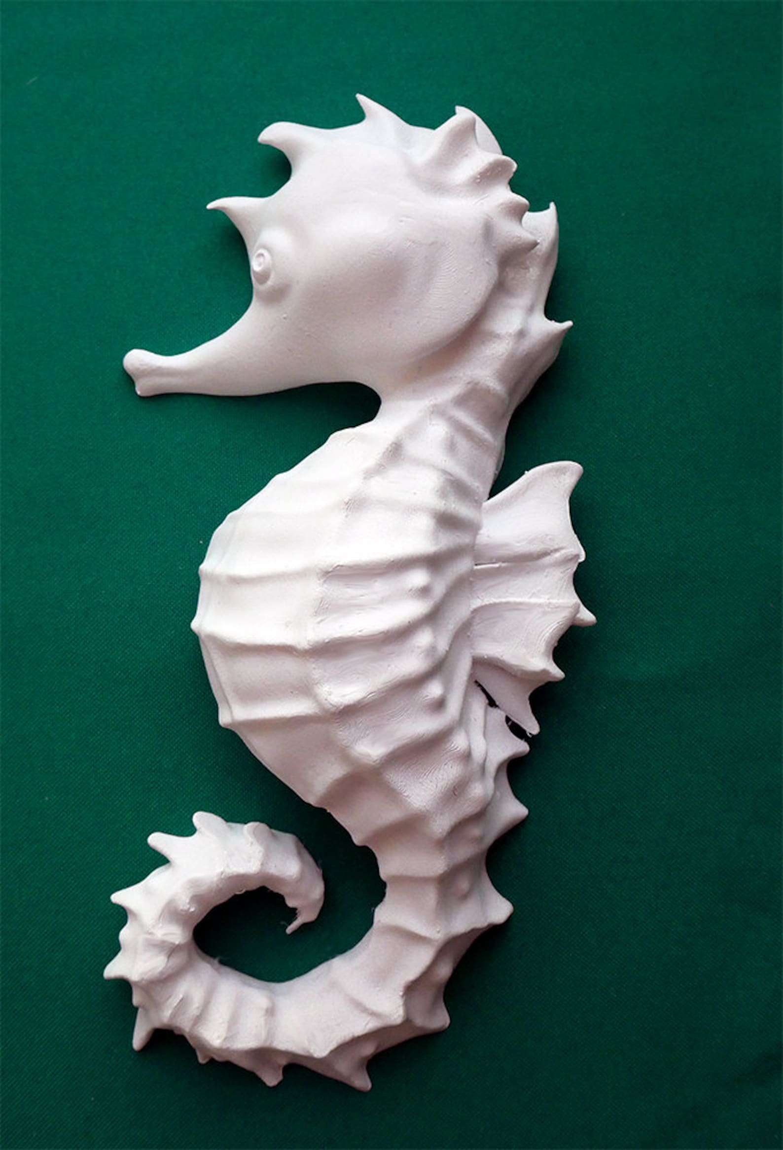 ORIGINAL White Seahorse. Wall Sculpture. 3D Picture. Sea Etsy