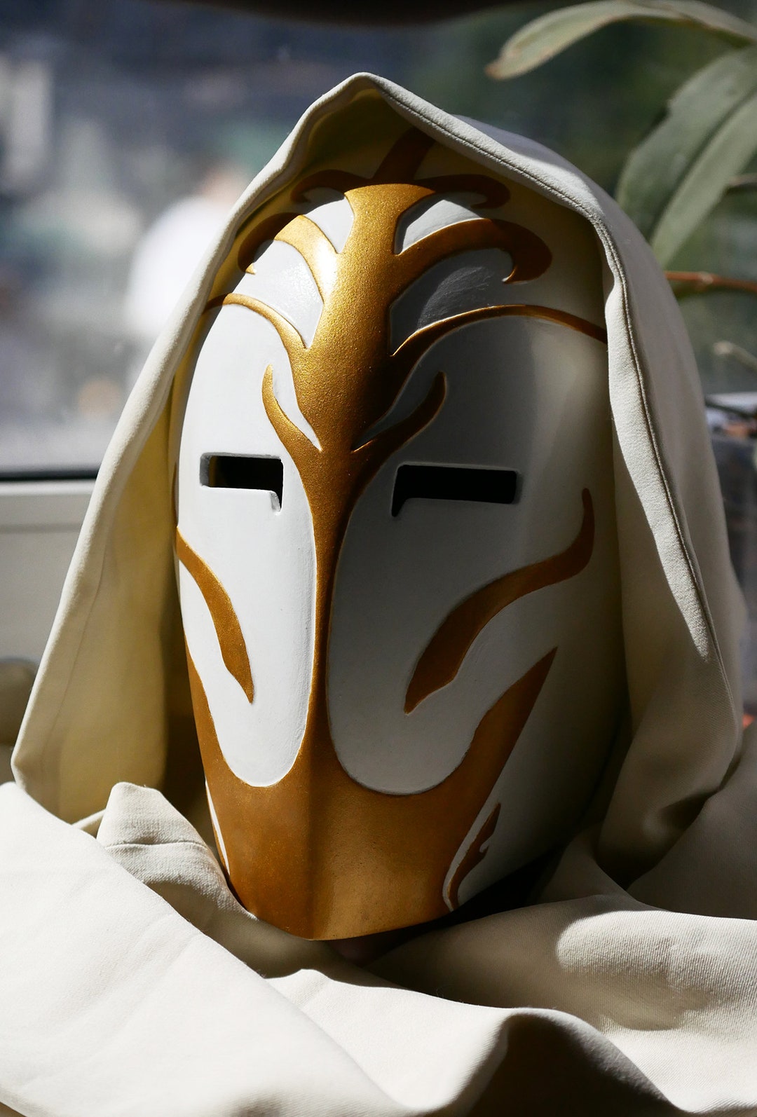 Jdi Mask Temple Guard Mask. Jedi Temple Mask Helmet. Jedi Mask. Weathered ...