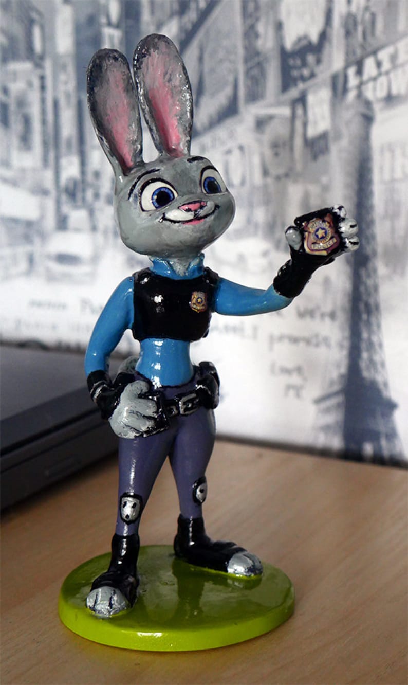 Judy Hopps. Figure Nursery decor Cake topper Etsy