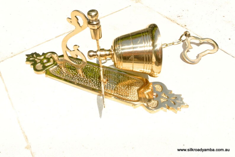 Front Door Bell Pull Chain Heay Brass Polished Vintage Style Etsy