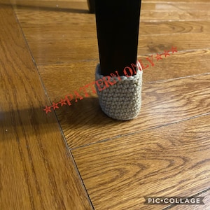 Crochet Round Chair Leg Covers Pattern