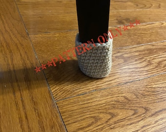 Crochet Round Chair Leg Covers Pattern