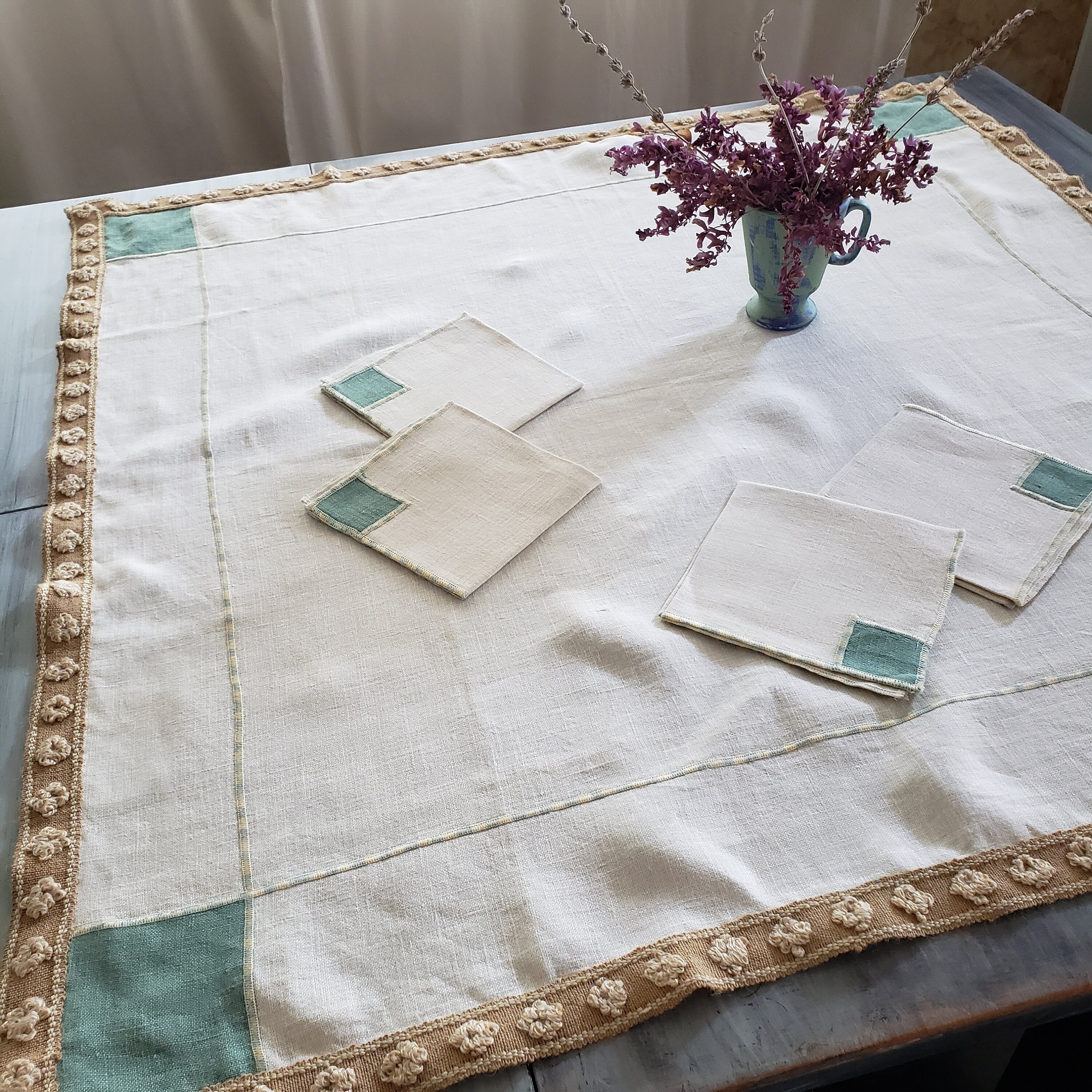 テーブルクロスとナプキン4枚（20-20） - Etsy 日本