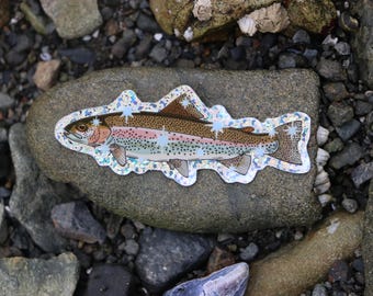 Sparkle Rainbow Trout Sticker