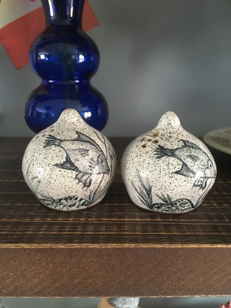 Lorenzen Pottery Nova Scotia Salt & Pepper Shakers Etsy Canada