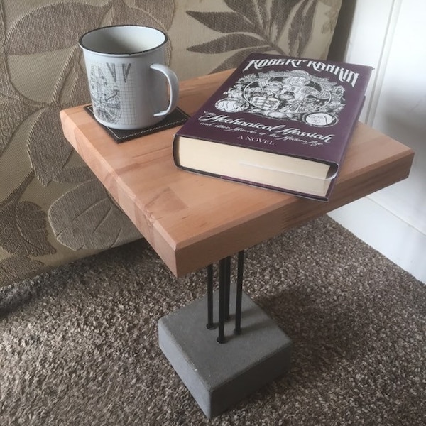 Concrete Side Table Etsy UK