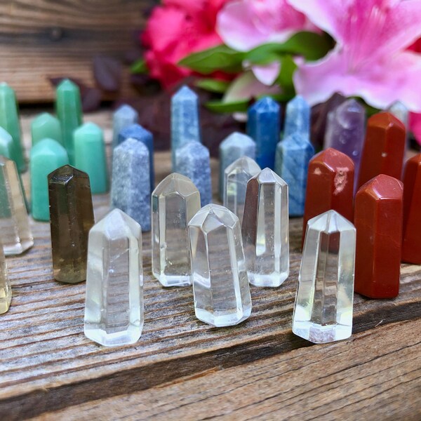 Mini Crystal Tower - assorted crystal varieties available