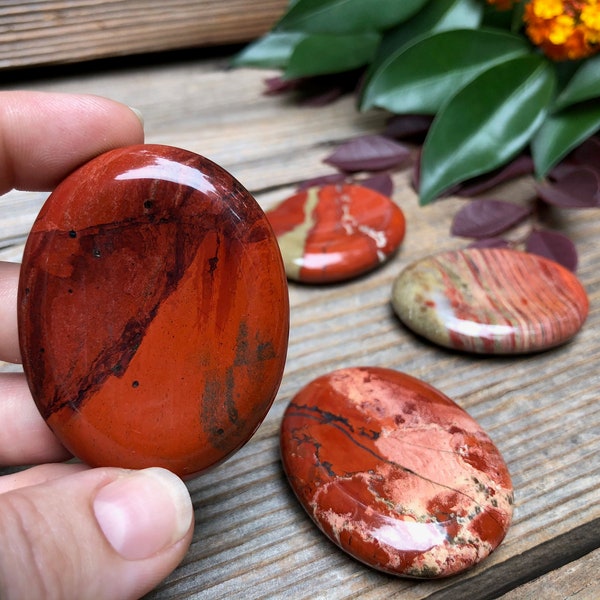 Red Jasper Worry Stone