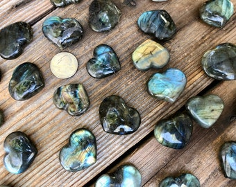 Labradorite Crystal Heart