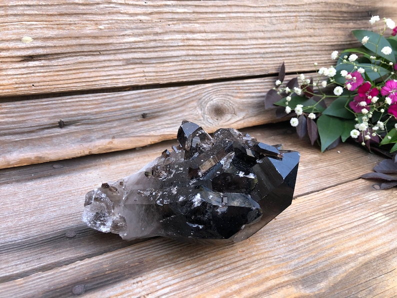 Extra-Large Smoky Quartz Crystal Cluster
