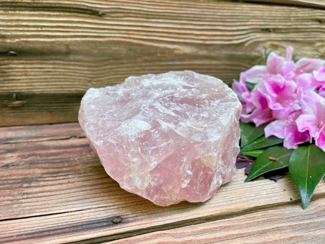 Rose Quartz Rough Crystal Etsy