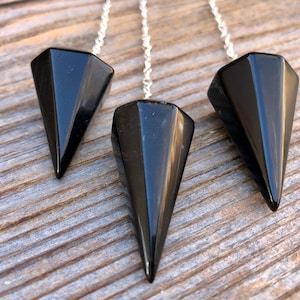 Obsidian Crystal Pendulum