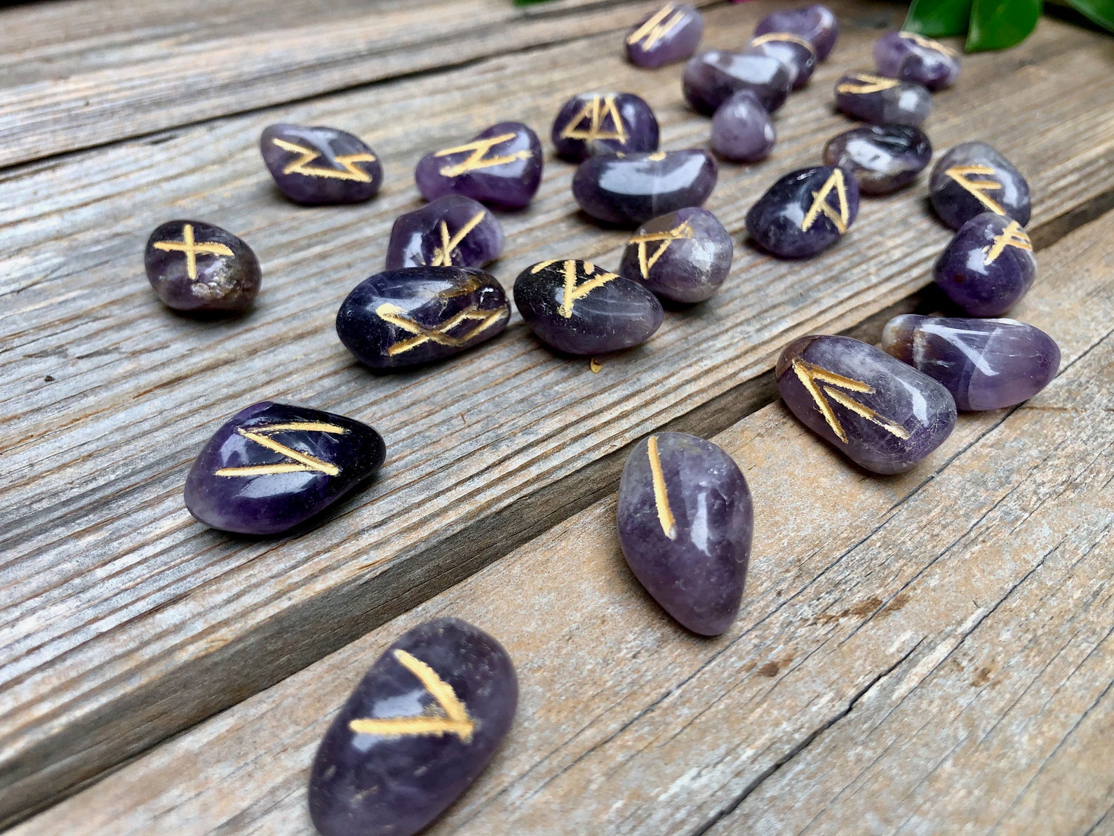 Tumbled Stone Runes Set several varieties to choose from Etsy