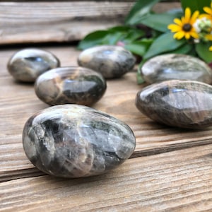 Black Moonstone Polished Stone