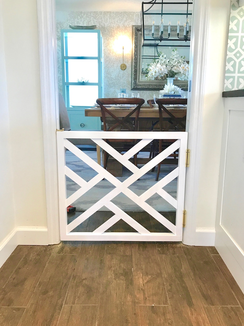 Baby Gate for Stairs Wooden Gate Dog Gate Safety Gate Etsy