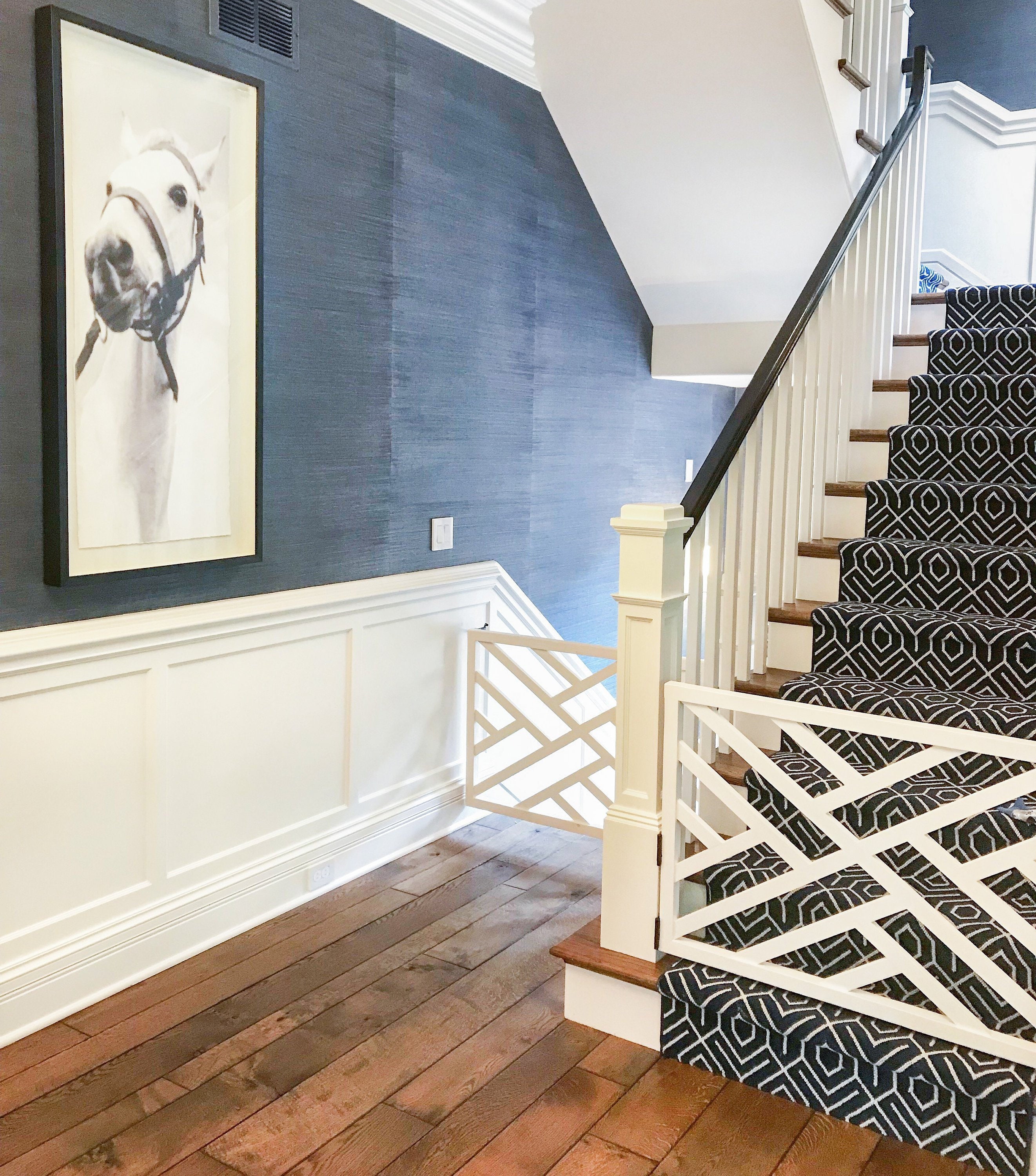 Dog fence for stairs discount