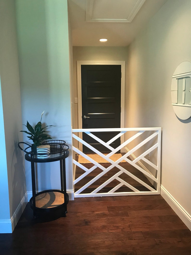 Baby Gate for Stairs Wooden Gate Dog Gate Safety Gate Etsy