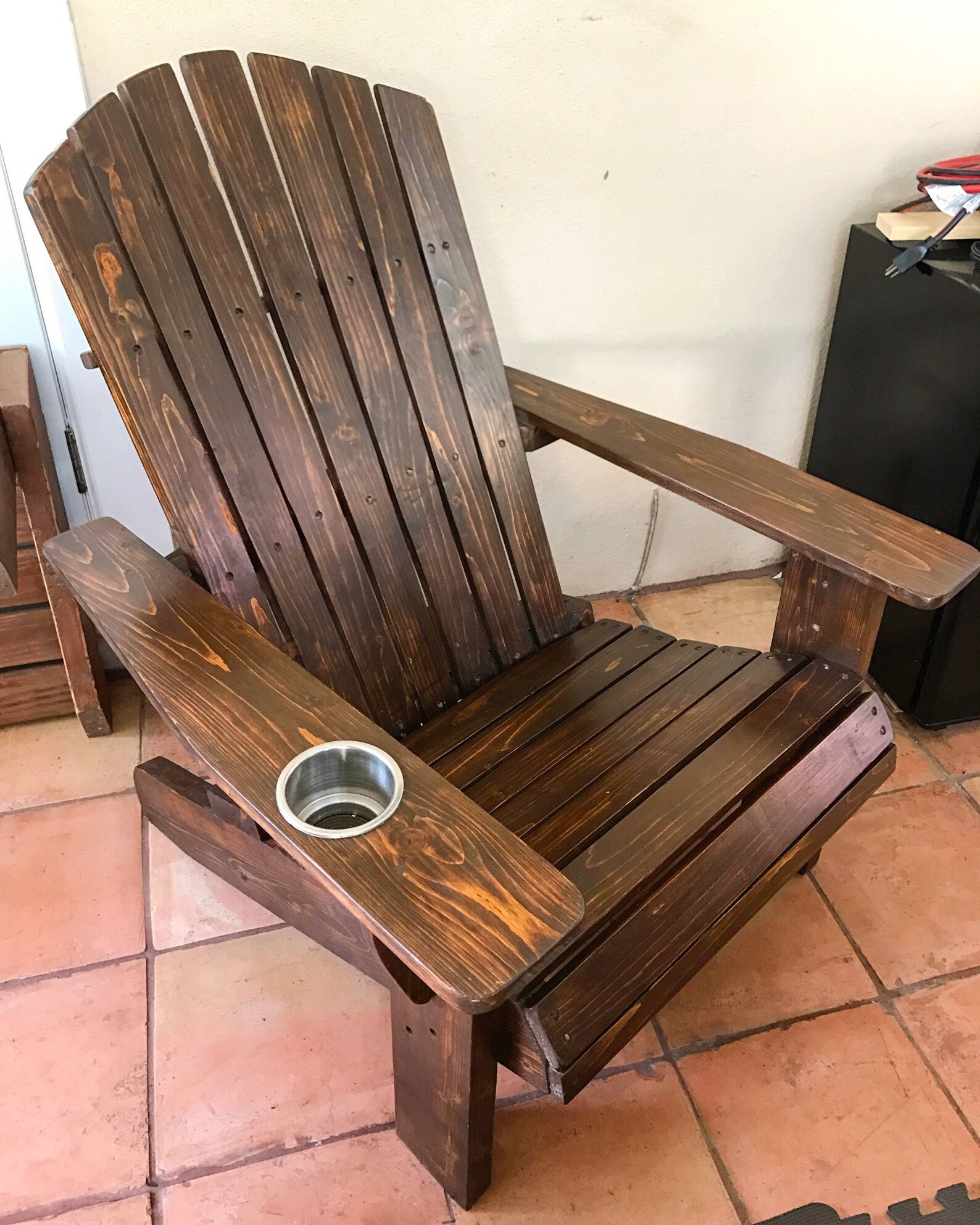 Adirondack Chair with Cup Holder Etsy