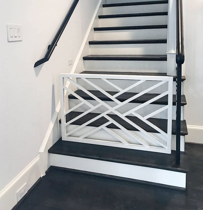 Baby Gate for Stairs Wooden Gate Dog Gate Safety Gate Etsy