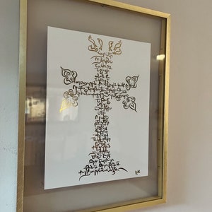 BEST SELLER Armenian Cross Gold Foil Print