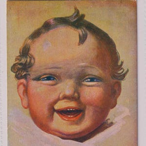 Je ne peux pas m'empêcher de vous sourire ! BÉBÉ, FERMETURES BOUCLES, artiste : Wally Fialkowska, carte postale d'artiste ancienne, cWW1, Tucks 8706