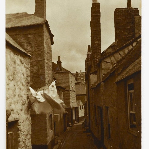 Old ST IVES, CORNWALL, Vintage Postcard, Judges, Posted c1939 (B2)