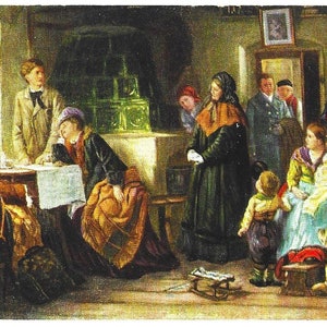 The FLIGHT de E KURZBAUER, carte postale ancienne d'artiste autrichien, publiée en 1911