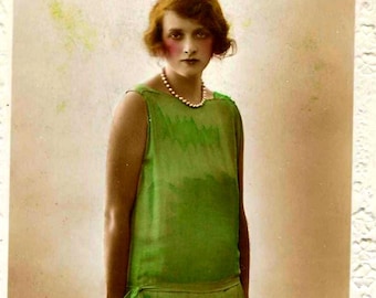 GLADYS COOPER , Glamour, Actress, Fashion, Antique Real Photo  Postcard, Rotary,c1917