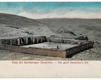 Inn of the GOOD SAMARITAN, Vintage  Postcard, c1910, M. Glueckstadt & Muenden, Hamburg