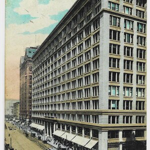 1910 Marshall Field & Co Chicago, State Street, cartolina antica con scena movimentata - Urban Americana