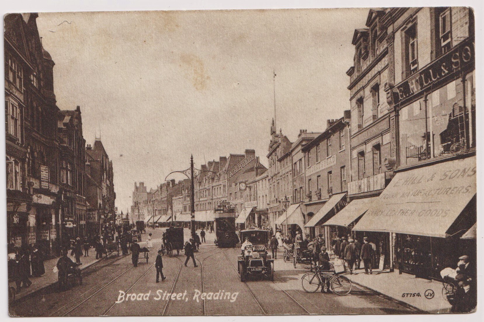 BROAD STREET READING Tram Old car Busy scene Shops E Etsy