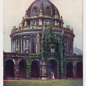 Cartolina d'artista antica, RADCLIFFE CAMERA da All Souls, Oxford, Tucks 1476, pubblicata nel 1909