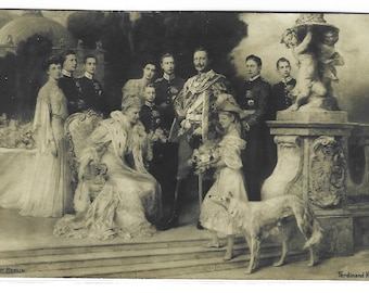 Antique German Royalty Postcard: Kaiser Wilhelm II, Rotophot Berlin c1906
