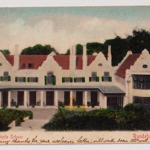 CAPE TOWN, Groote Schuur, Rondebosch, antike südafrikanische Postkarte, Gesendet c1903 an Charles Symonds, Falmouth, P.S. & Co, Kapstadt
