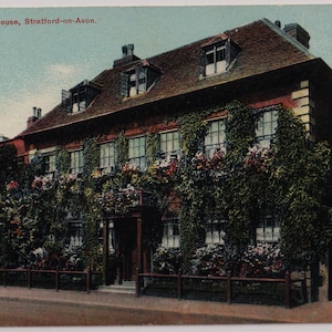 Marie Corelli's House, STRATFORD-on-AVON, Antique Postcard, c1910