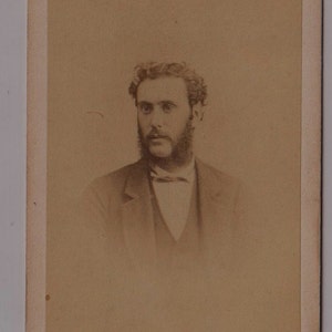 Entzückender MANN, Mode, viktorianische Carte de Visite Fotografie, Villiers & Sons, Newport